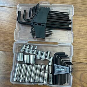 41 PCS OF Craftsman tools Drive Sockets SAE HEX KEYS